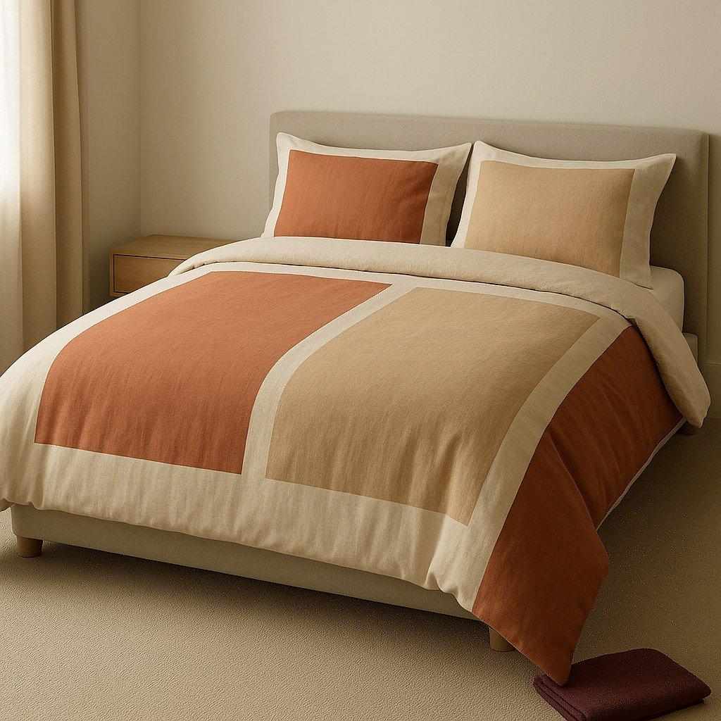 Clay Block Duvet Set — complete bedding design